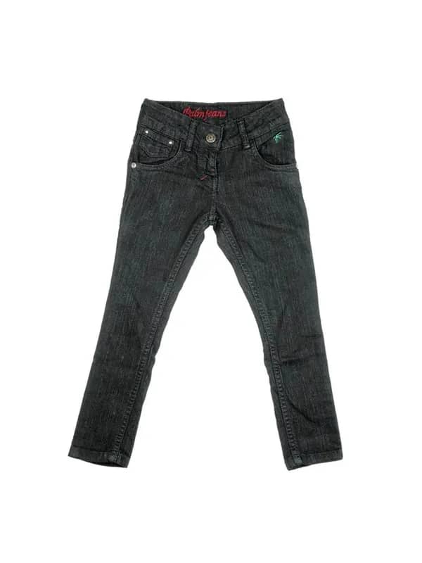 Palm Tree Kids Girl Washed Black Jeans