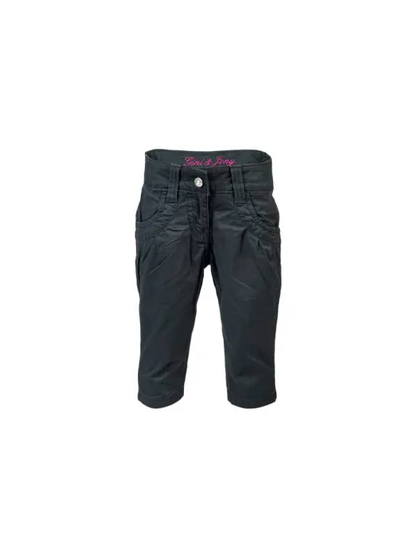Gini and Jony Kids Solid Black Capris