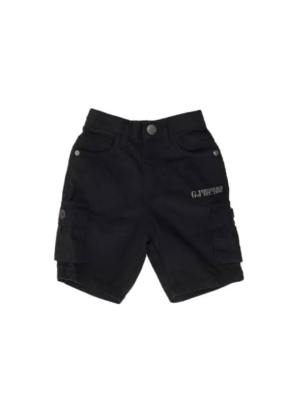Gini and Jony Boys Black Cargo Shorts
