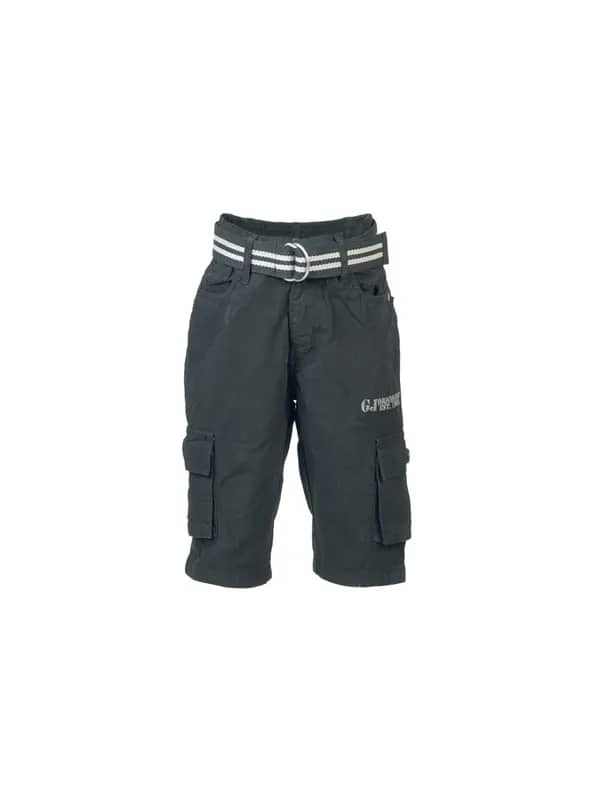 Gini and Jony Kids Boys Solid Black Shorts