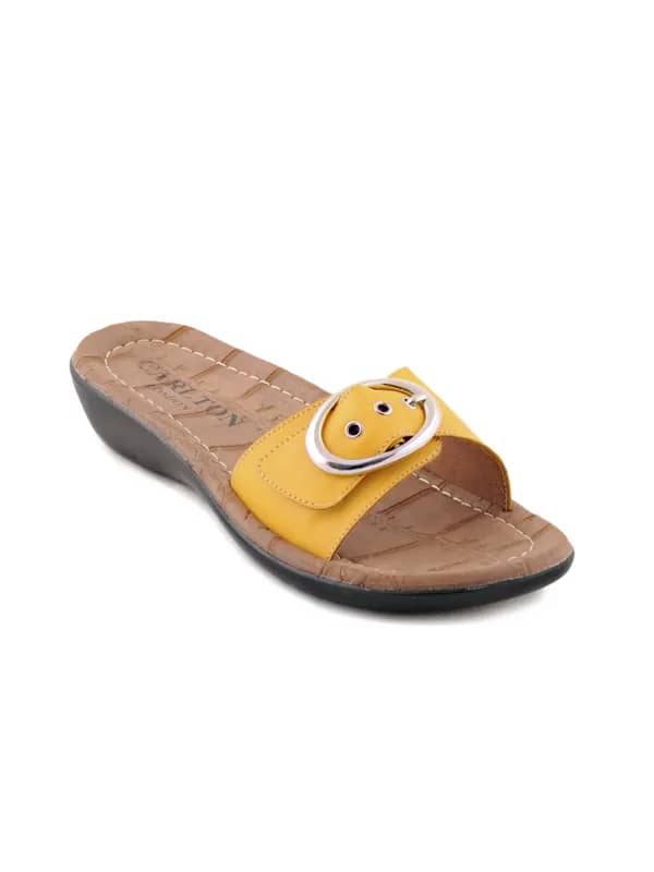 Carlton London Women Casual Yellow Flats