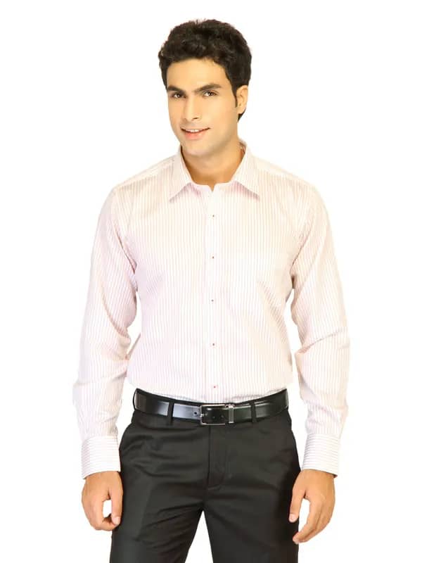Genesis Men Red Stripe Shirt