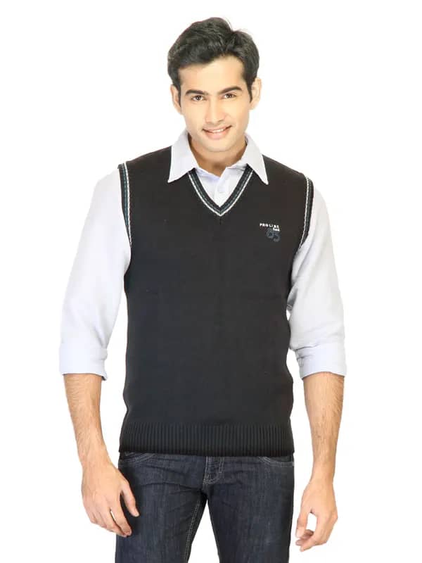 Proline Black Sleeveless Sweater