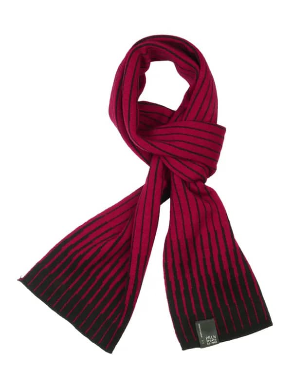 Proline Maroon Striped Muffler