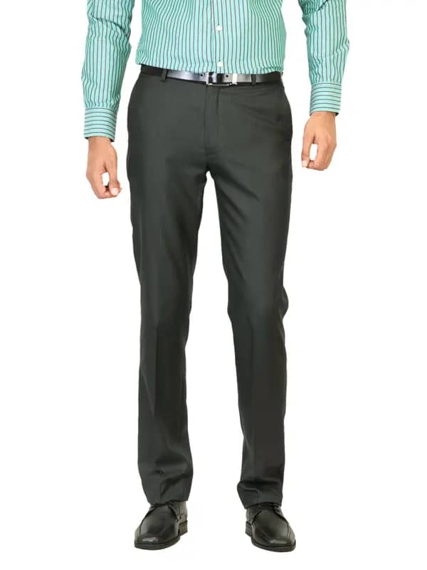 Belmonte Men Solid Black Trousers