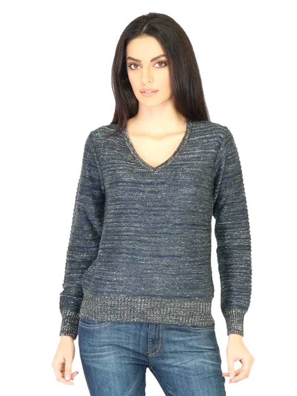 Jealous 21 Women Stripes Grey Tops