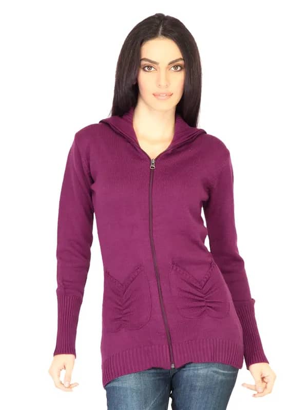 Jealous 21 Women Solid Pink Sweaters