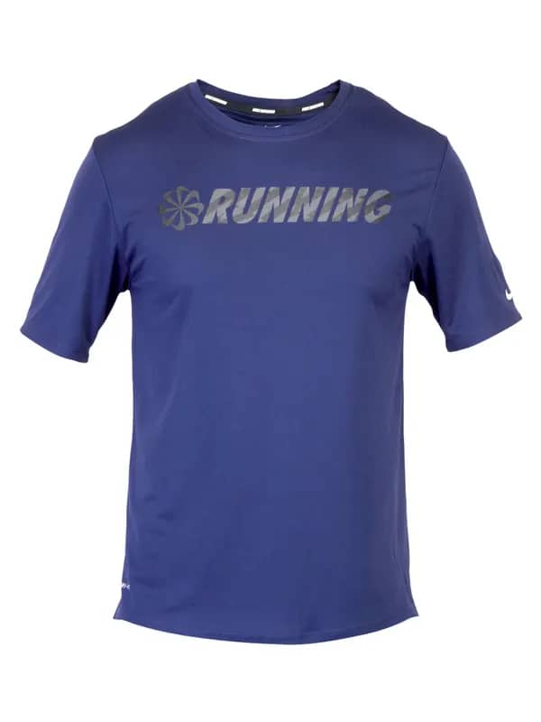 Nike Men Solid Navy Blue Jerseys