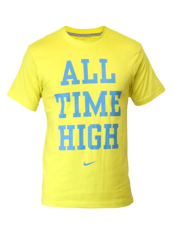 Nike Men Printed Green Tshirts