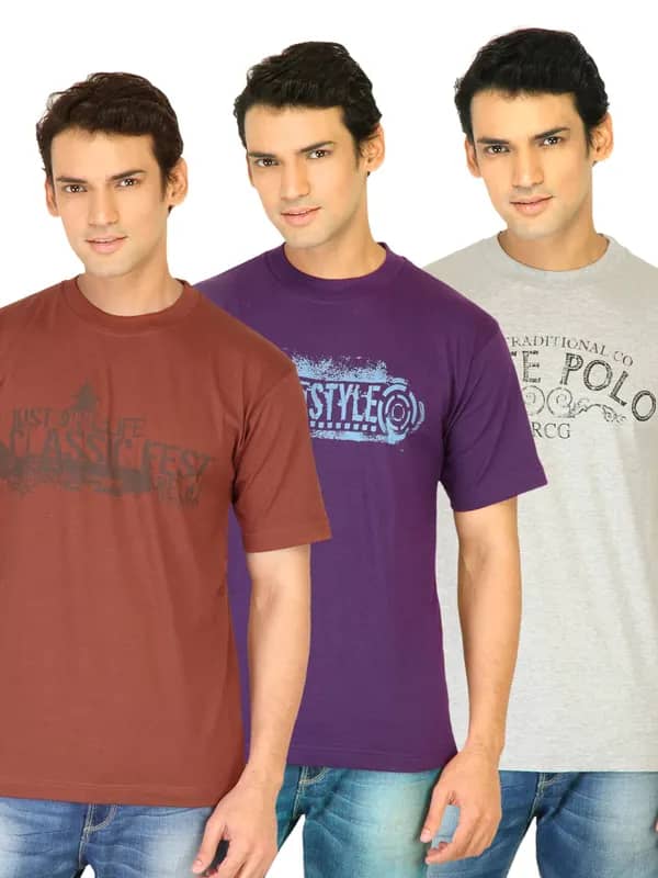 Classic Polo Men Printed pack of 3 Tshirts