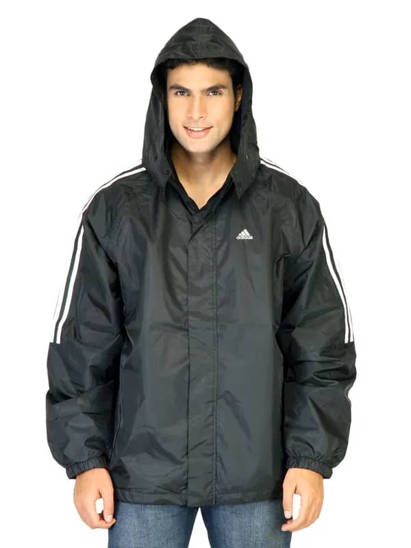 ADIDAS Men Solid Black Jackets