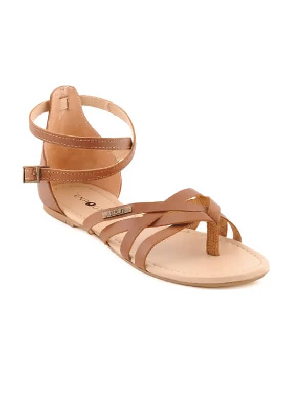 Enroute Women Casual Tan Flats