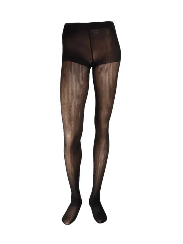 United Colors of Benetton Women Solid Black Stockings