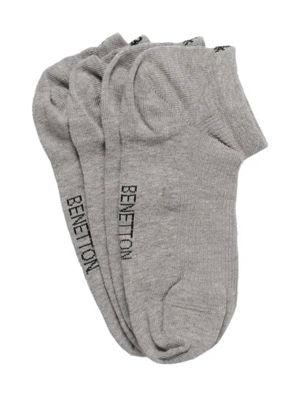 United Colors of Benetton Men Pack of 2 Grey Socks