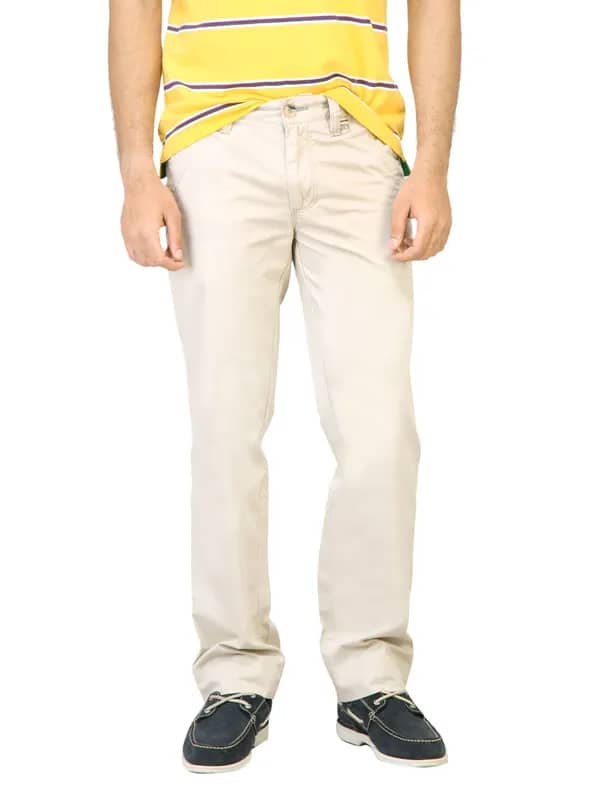 Basics Men Beige Trousers