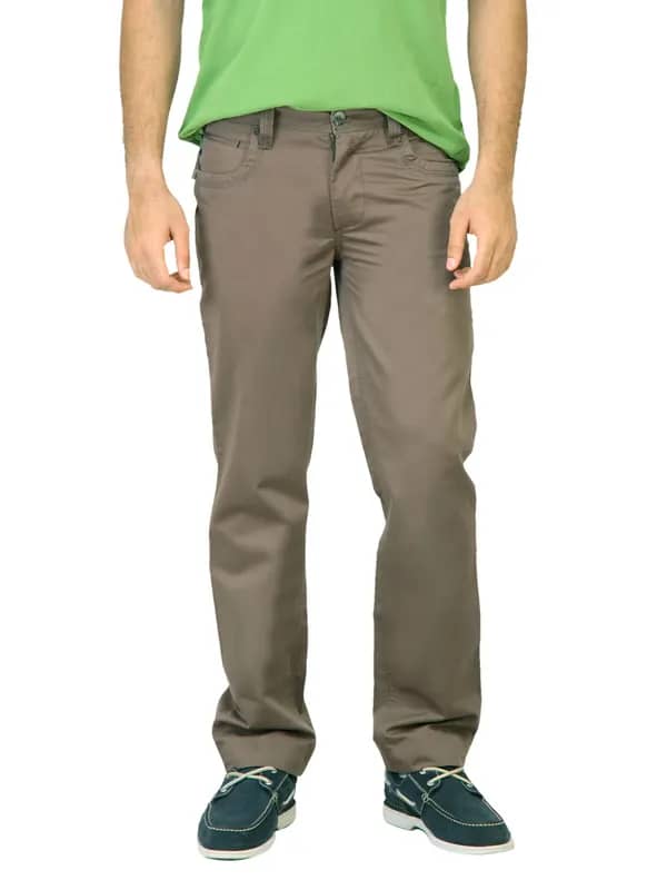 Basics Men Mid Brown Trousers