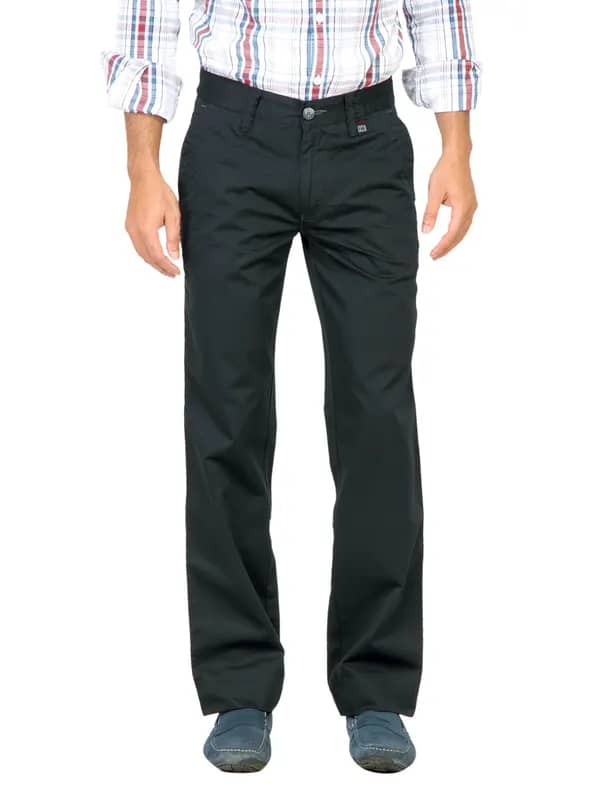 Basics Men Black Trousers