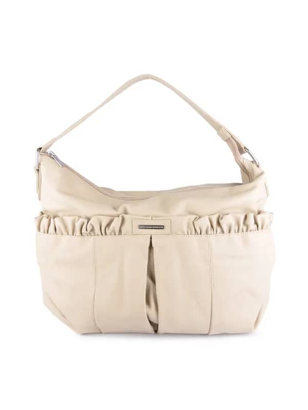 United Colors of Benetton Women Solid Beige Handbags
