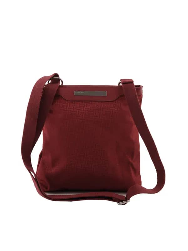 United Colors of Benetton Women Solid Maroon Handbags