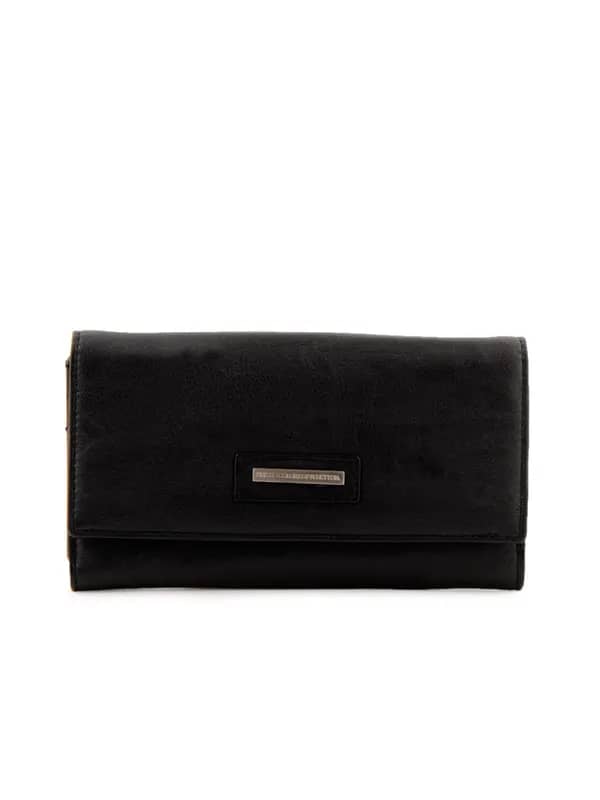 United Colors of Benetton Women Solid Black Wallets