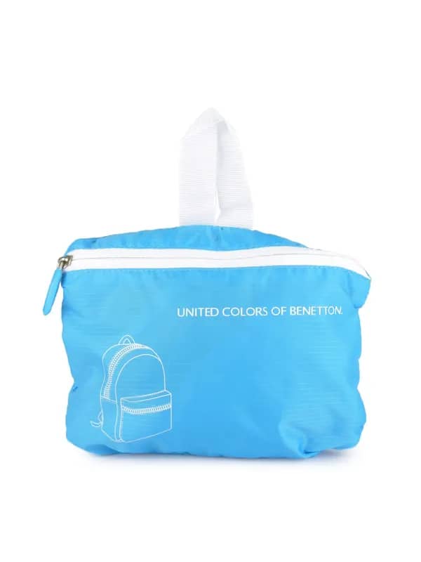 United Colors of Benetton Women Solid Blue Backpacks