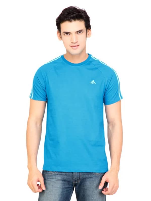 ADIDAS Originals Men Solid Blue Tshirts