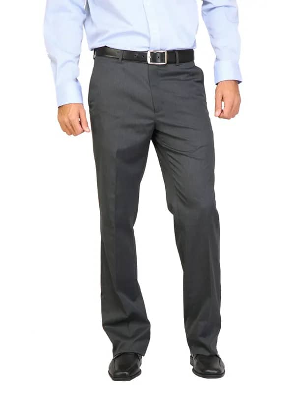 Arrow Men TR Finish Charcoal Trousers