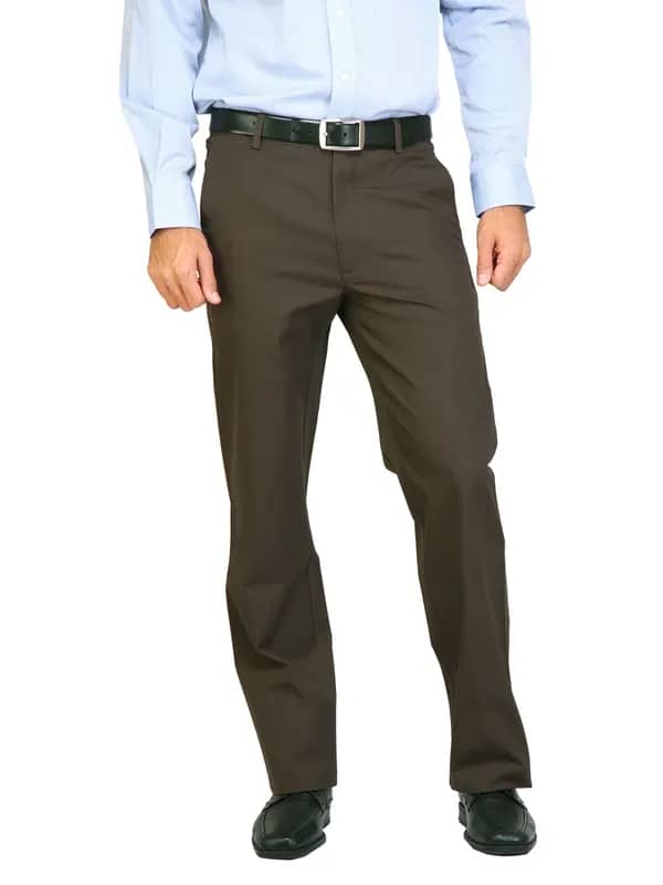 Arrow Sport Men Solid Brown Trousers