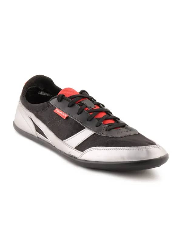 Newfeel Men Black & Silver Shoes