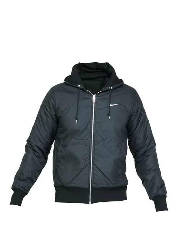 Nike Men Solid Black Jackets