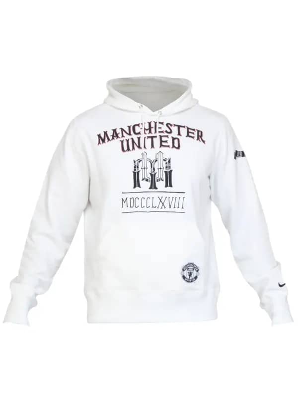 Nike Men Printed White Sweatshirts