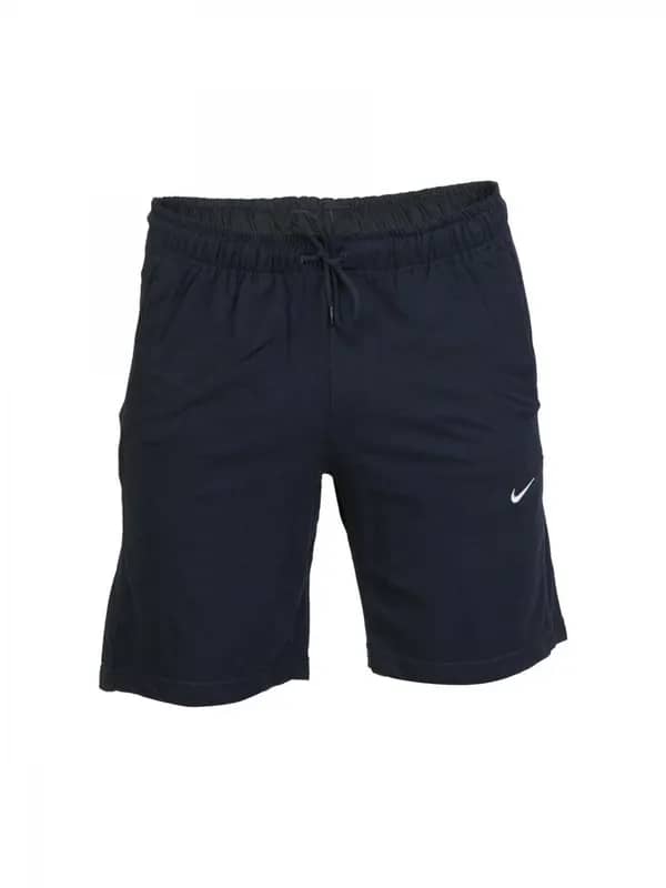 Nike Men Solid Navy Blue Shorts