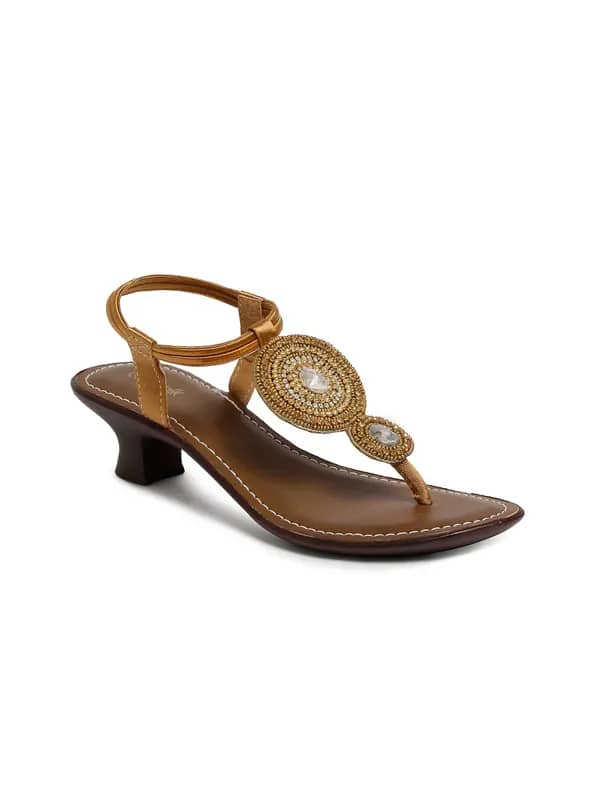 Catwalk Women Casual Gold Heels