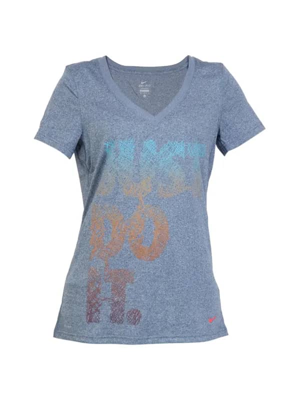 Nike Women Trainng Grey Tops