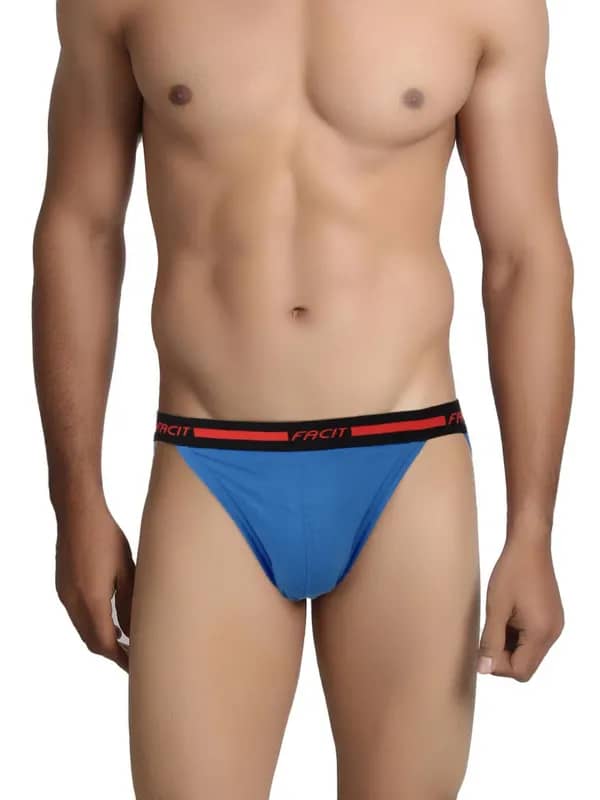 Facit Men Blue String Bikini Briefs