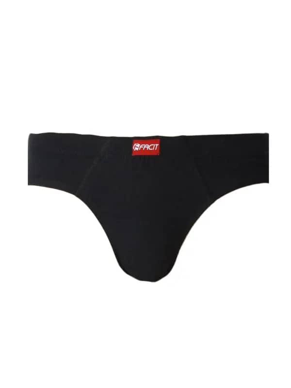 Facit Men Mid- Rise BF Black Briefs
