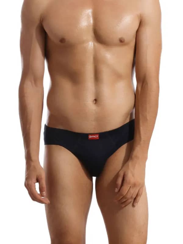 Facit Men Mid- Rise BF Navy Blue Briefs