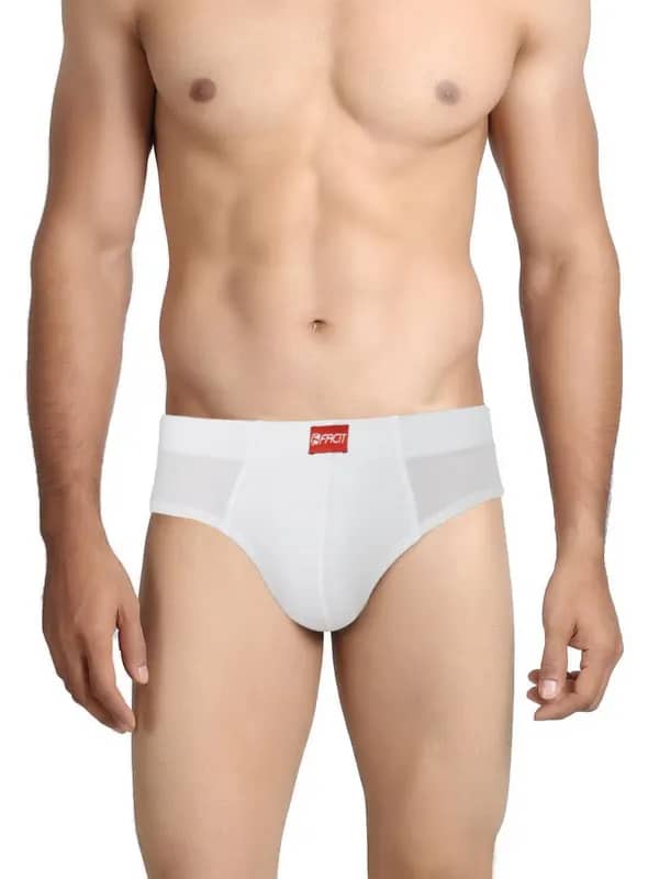 Facit Men White Comfort Briefs