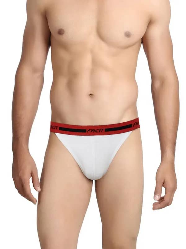 Facit Men White String Bikini Briefs