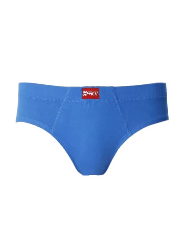 Facit Men Mid- Rise BF Blue Briefs