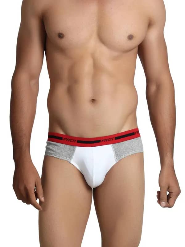 Facit Men Fusion White Briefs