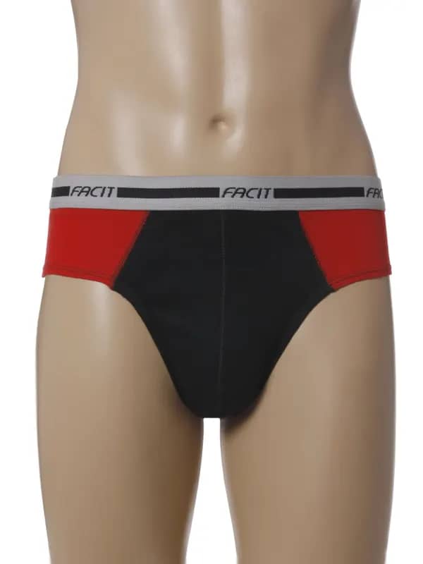 Facit Men Fusion Brie Black Briefs