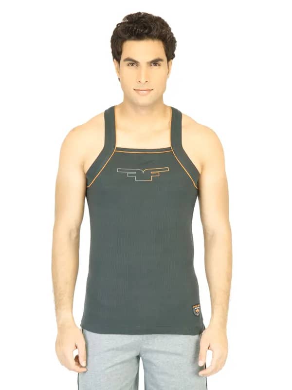 Facit Men Hunk Charcoal Innerwear Vest