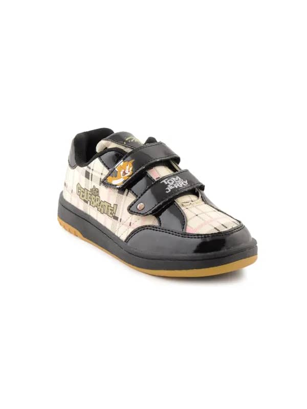 Warner Bros Kids Unisex TJ Check Skate Black Casual Shoes