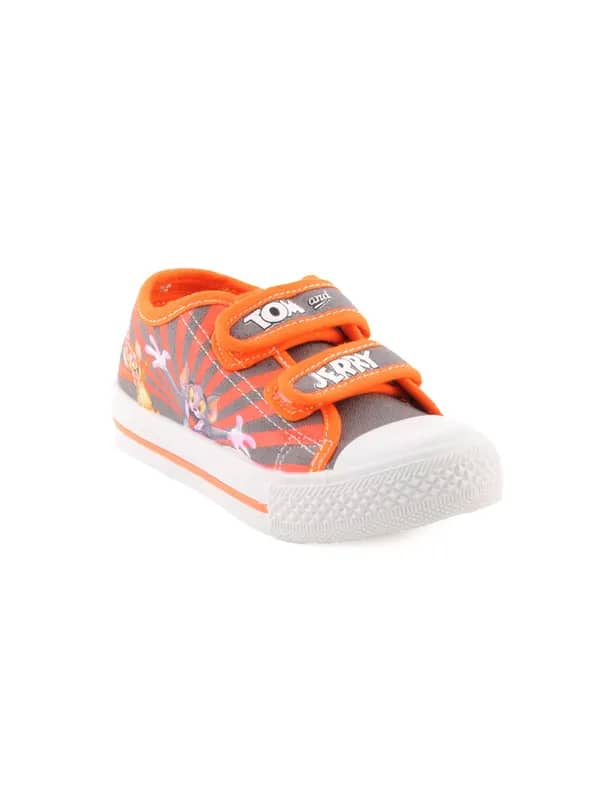 Warner Bros Kids Unisex TJ Happy Canvas Orange Casual Shoes