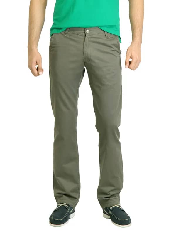 Highlander Men Solid Olive Trouser