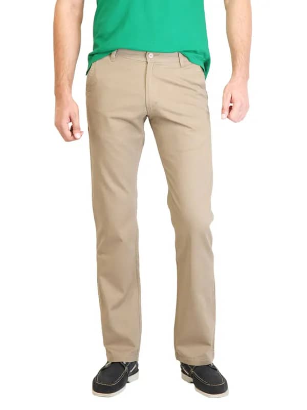 Highlander Men Solid Khaki Trouser