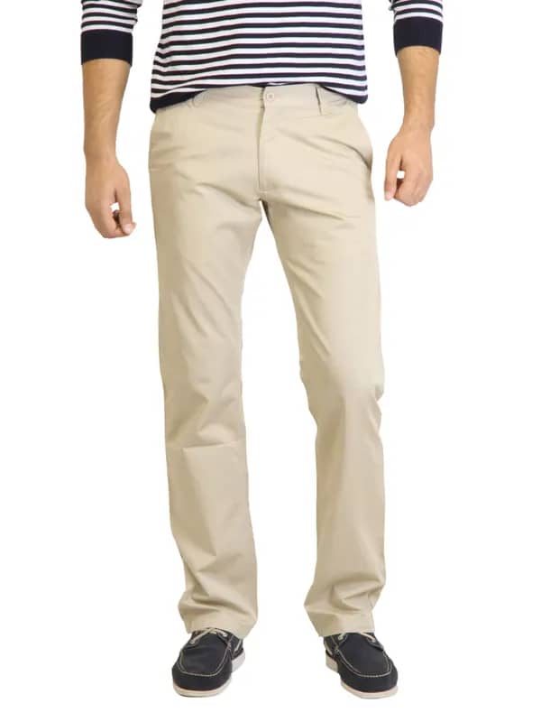 Highlander Men Solid Beige Trouser