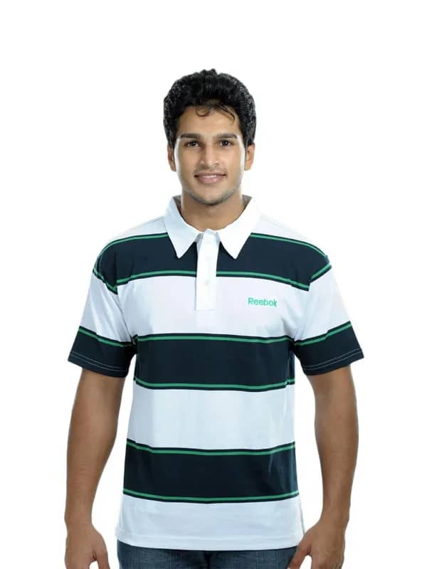 Reebok Men White Polo Tshirt