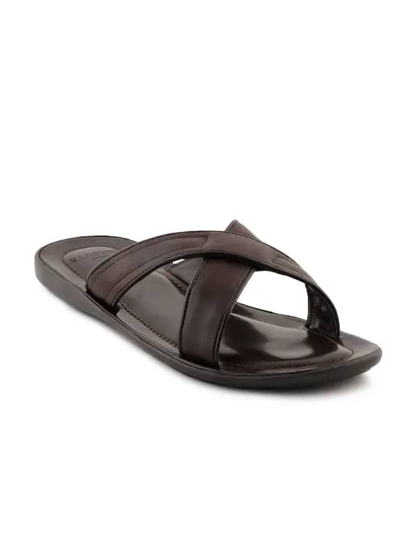 Enroute Men Leather Brown Sandals